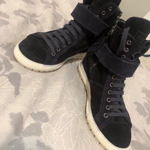 $180 MIU MIU SUEDE NAVY BLUE SNEAKERS